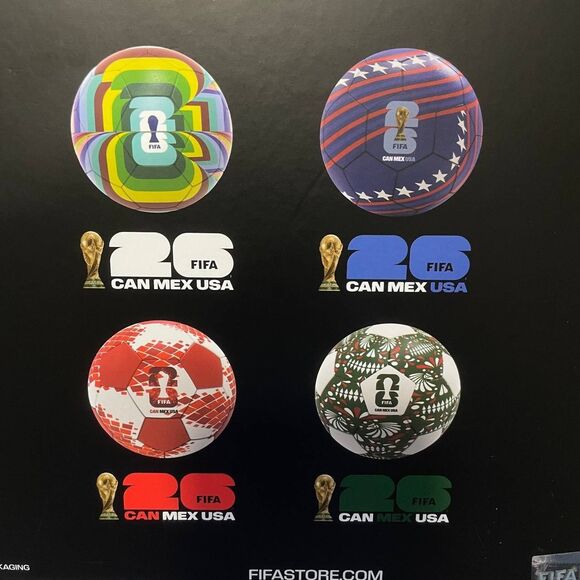 FIFA World Cup 26 Commemorative Mini Ball Set 4-Pack Official Licensed - Picture 4 of 6